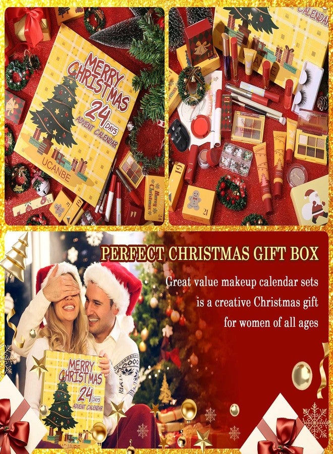 يوكانبي تقويم مكياج UCANBE لعام 2025، 24 مجموعة مكياج لعيد الميلاد، هدية مثالية للنساء، تقويم العد التنازلي لعيد الميلاد 2025، 24 مجموعة مكياج كاملة معبأة بشكل فردي، هدية تجميل رائعة للمراهقات - Image 4